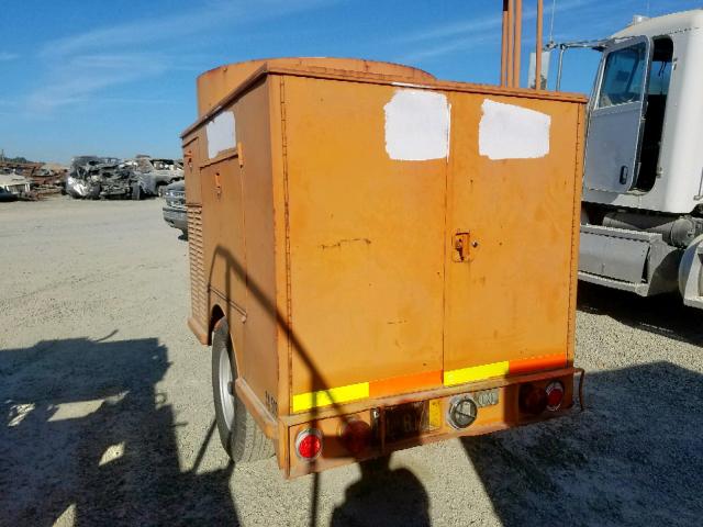 00867112 - 1971 TRAIL KING GENERATOR ORANGE photo 3