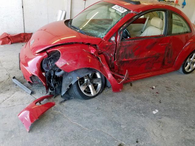 3VWSW31C77M521237 - 2007 VOLKSWAGEN NEW BEETLE წითელი ფოტო 9