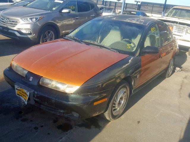 1G8ZH5288WZ137752 - 1998 SATURN SL1 ORANGE photo 2