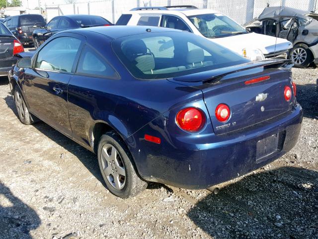 1G1AL18F387297156 - 2008 CHEVROLET COBALT LT BLUE photo 3