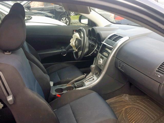 JTKDE177770160634 - 2007 TOYOTA SCION TC ნაცრისფერი ფოტო 5