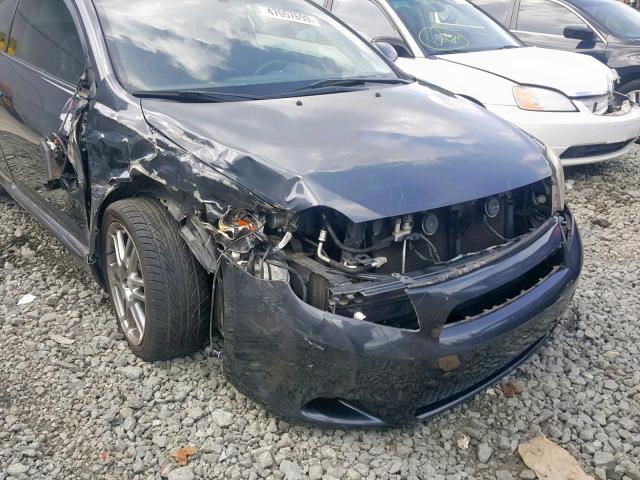 JTKDE177770160634 - 2007 TOYOTA SCION TC ნაცრისფერი ფოტო 9