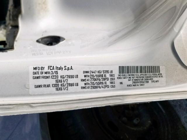 ZFBERFAT0F6A79222 - 2015 RAM PROMASTER 白色 照片 10