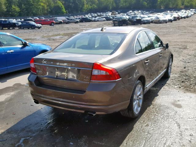 YV1902AH4D1167592 - 2013 VOLVO S80 T6 BROWN photo 4