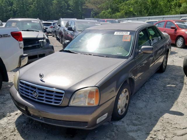 1G6KD54Y42U225286 - 2002 CADILLAC DEVILLE TAN photo 2