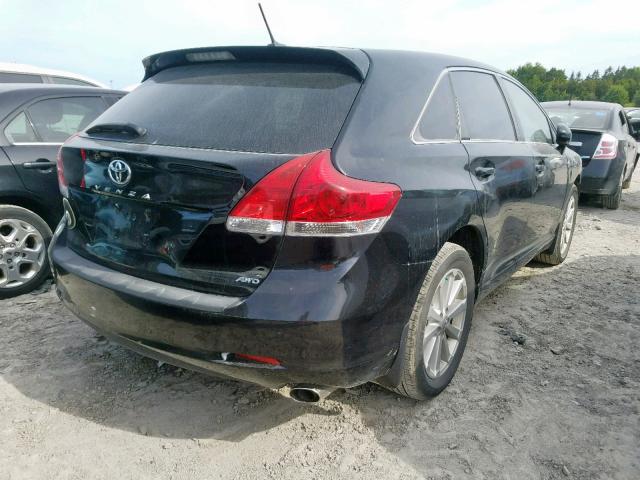 4T3BA3BB0BU026084 - 2011 TOYOTA VENZA BLACK photo 4