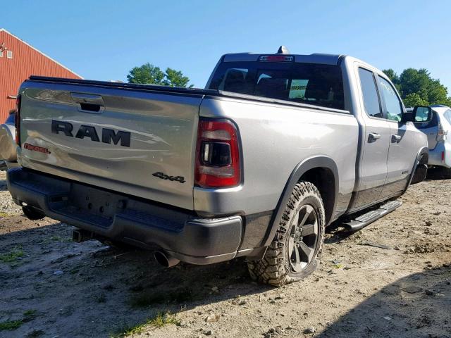 1C6SRFETXKN739569 - 2019 RAM 1500 REBEL GRAY photo 4