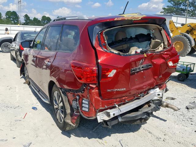 5N1DR2MN2JC623141 - 2018 NISSAN PATHFINDER RED photo 3