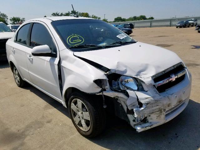 KL1TD5DE9AB078570 - 2010 CHEVROLET AVEO LS WHITE photo 1