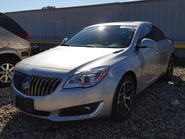 2G4GL5EX2H9102891 - 2017 BUICK REGAL SPOR SILVER photo 2