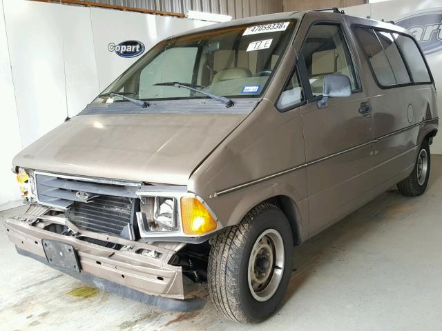 1FMCA11U7KZA71711 - 1989 FORD AEROSTAR BROWN photo 2