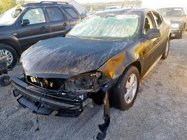 2G2WP552881178580 - 2008 PONTIAC GRAND PRIX BLACK photo 2