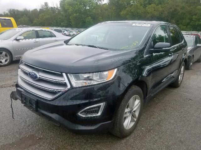 2FMPK4J8XHBC30249 - 2017 FORD EDGE SEL BLACK photo 2