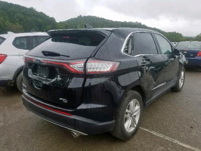 2FMPK4J8XHBC30249 - 2017 FORD EDGE SEL BLACK photo 4