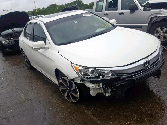 1HGCR2F85GA161431 - 2016 HONDA ACCORD EXL WHITE photo 1