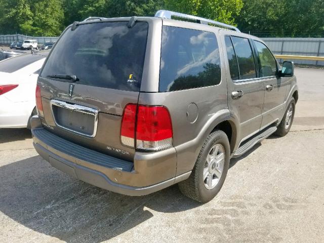 5LMEU68H74ZJ03188 - 2004 LINCOLN AVIATOR ბეჟი ფოტო 4