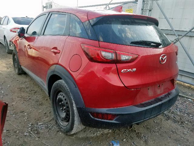 JM1DKBC74G0126260 - 2016 MAZDA CX-3 TOURI RED photo 3