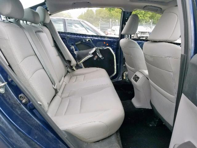 1HGCR2F86HA169541 - 2017 HONDA ACCORD EXL BLUE photo 6