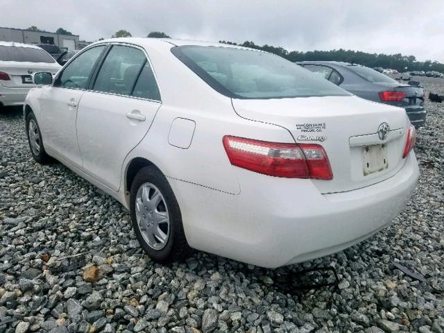 4T1BE46K39U837644 - 2009 TOYOTA CAMRY BASE WHITE photo 3