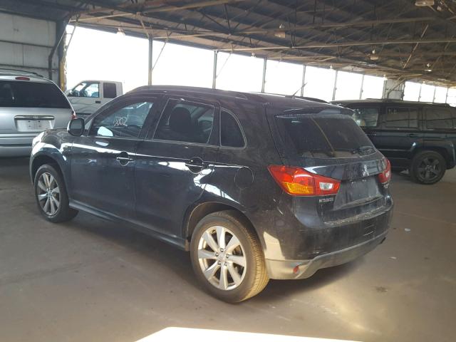 4A4AP4AU2DE004383 - 2013 MITSUBISHI OUTLANDER BLACK photo 3