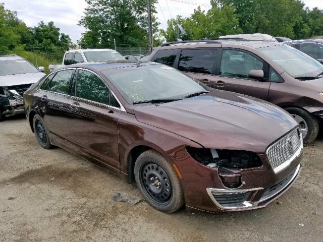 3LN6L5C99KR613502 - 2019 LINCOLN MKZ RESERV BURGUNDY photo 1