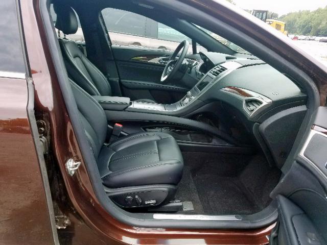 3LN6L5C99KR613502 - 2019 LINCOLN MKZ RESERV BURGUNDY photo 5