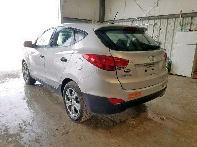 KM8JT3AB5BU284178 - 2011 HYUNDAI TUCSON GL SILVER photo 3