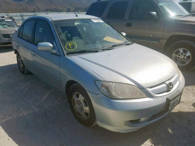 JHMES96624S003376 - 2004 HONDA CIVIC HYBR BLUE photo 1