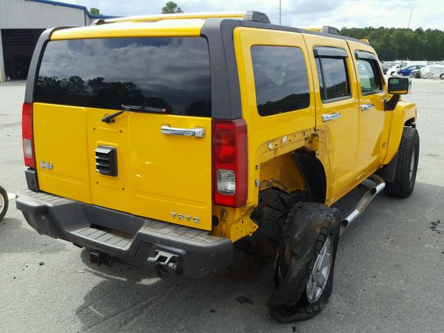 5GTDN136668281636 - 2006 HUMMER H3 YELLOW photo 4