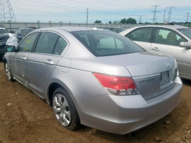 1HGCP26889A161710 - 2009 HONDA ACCORD EXL SILVER photo 3