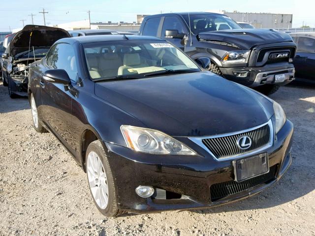 JTHFE2C23A2501747 - 2010 LEXUS IS 350 BLACK photo 1