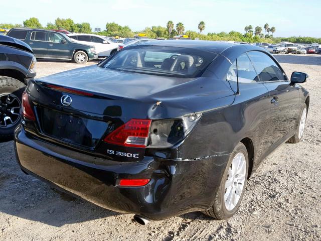 JTHFE2C23A2501747 - 2010 LEXUS IS 350 BLACK photo 4