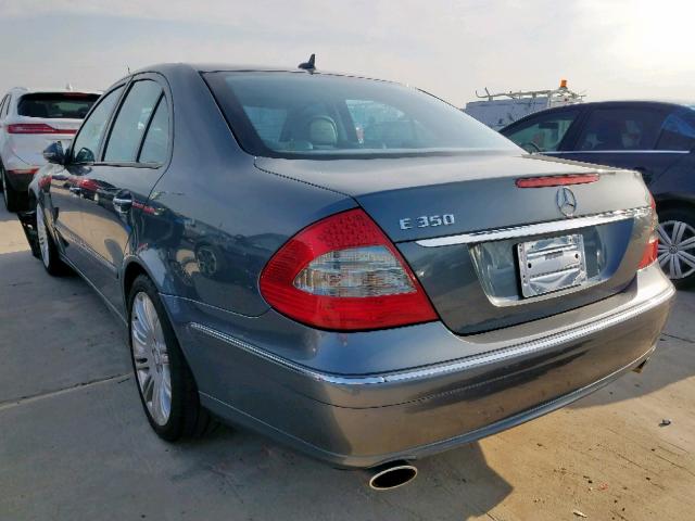 WDBUF56X48B339232 - 2008 MERCEDES-BENZ E 350 GRAY photo 3