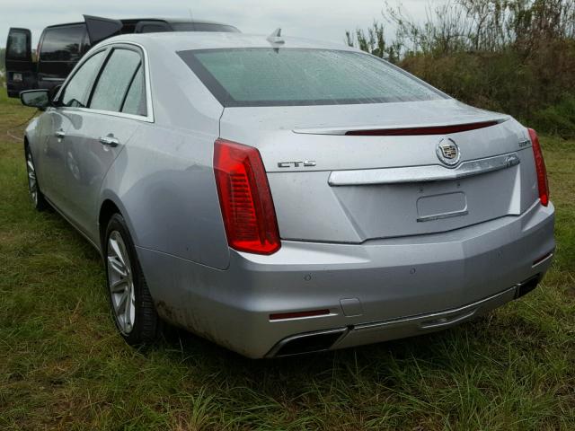 1G6AR5SX4E0158014 - 2014 CADILLAC CTS LUXURY SILVER photo 3