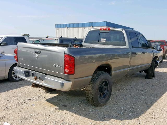 3D7KS28A97G844979 - 2007 DODGE RAM 2500 S GRAY photo 4