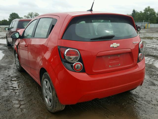 1G1JA6SH2E4228422 - 2014 CHEVROLET SONIC LS RED photo 3