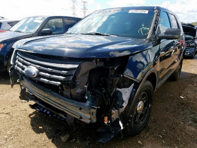 1FM5K8AR2GGB96662 - 2016 FORD EXPLORER P BLACK photo 2