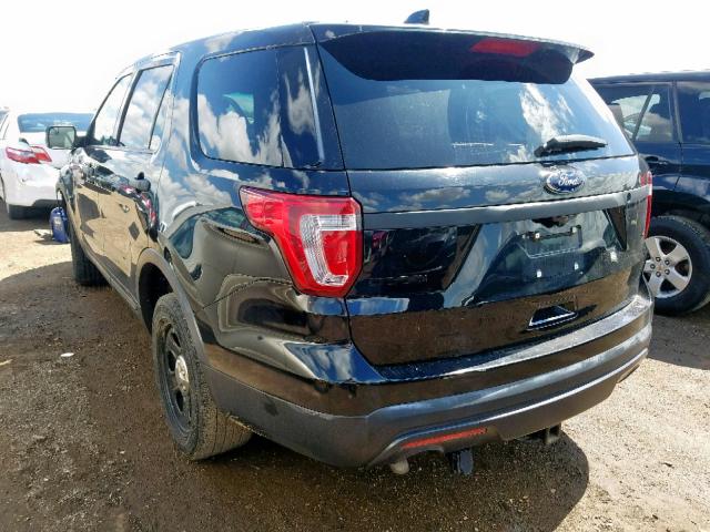 1FM5K8AR2GGB96662 - 2016 FORD EXPLORER P BLACK photo 3