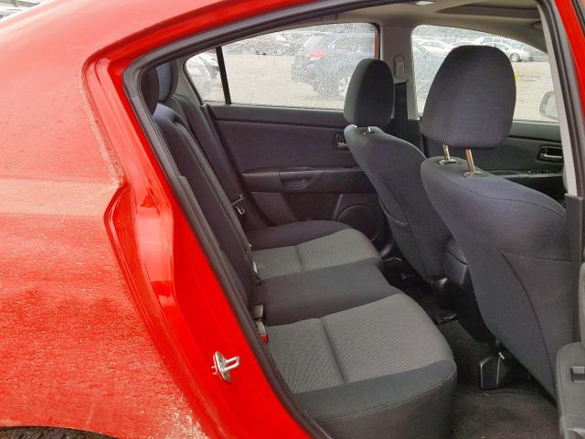 JM1BK32F571773489 - 2007 MAZDA 3 I RED photo 6