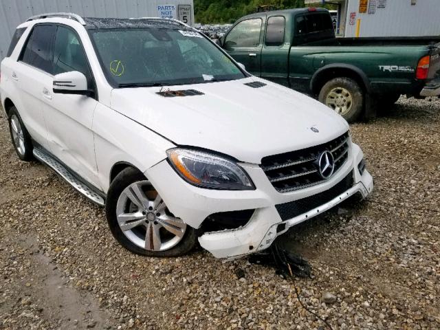 4JGDA5HB7EA420059 - 2014 MERCEDES-BENZ ML 350 4MA WHITE photo 9