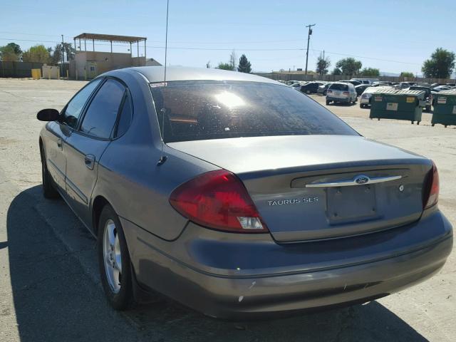 1FAFP55U22A136020 - 2002 FORD TAURUS SES GRAY photo 3