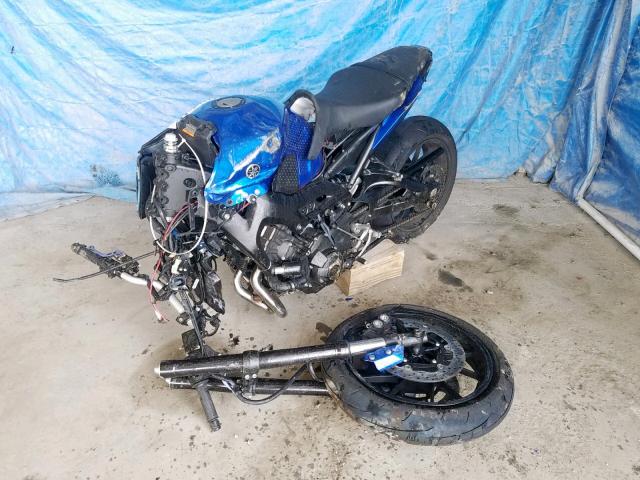 JYARN33E2GA010482 - 2016 YAMAHA FZ09 BLUE photo 2