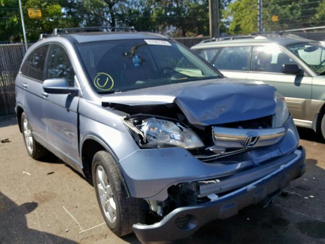 JHLRE48738C043326 - 2008 HONDA CR-V EXL BLUE photo 1