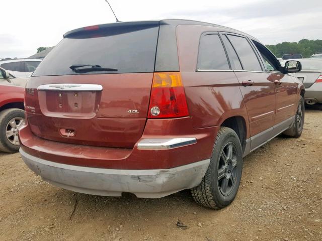 2A8GM68X77R163759 - 2007 CHRYSLER PACIFICA T BURGUNDY photo 4