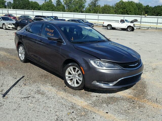 1C3CCCABXFN632767 - 2015 CHRYSLER 200 LIMITE CHARCOAL photo 1