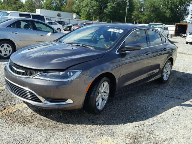 1C3CCCABXFN632767 - 2015 CHRYSLER 200 LIMITE CHARCOAL photo 2