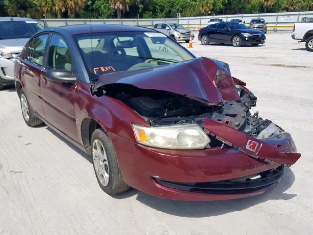 1G8AJ52F53Z158957 - 2003 SATURN ION LEVEL MAROON photo 1