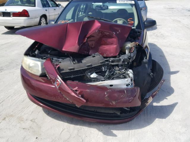 1G8AJ52F53Z158957 - 2003 SATURN ION LEVEL MAROON photo 9