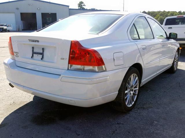 YV1RS592972626075 - 2007 VOLVO S60 2.5T WHITE photo 4