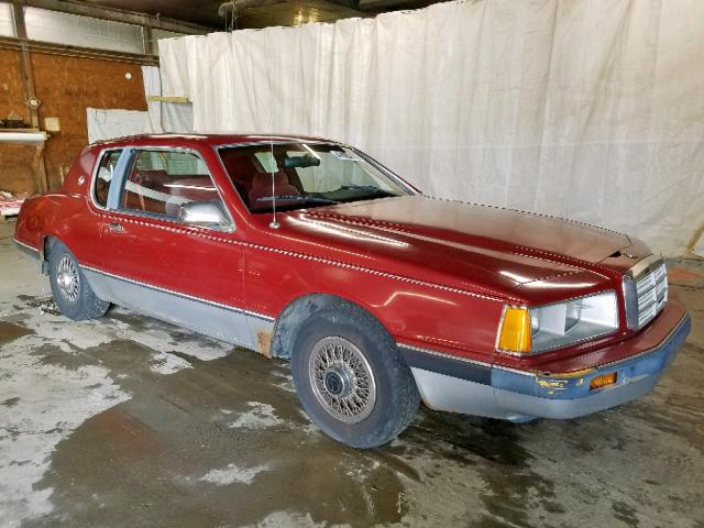 1MEBP9233GH729197 - 1986 MERCURY COUGAR RED photo 1